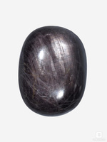 Корунд «Чёрный сапфир», полированная галька 3,6х2,7х1,3 см (140 ct)
